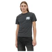 Grafisch Geborduurd T-Shirt Carne Bollente , Black , Heren