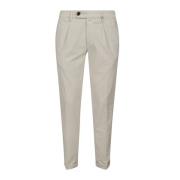 Zachte Corduroy Chino met Elastische Taille Myths , Beige , Heren