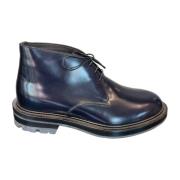 Leren Veterschoenen Barrett , Blue , Heren