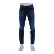 Slim Fit Blauwe Jeans Haikure , Blue , Heren