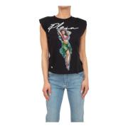 T-Shirts Philipp Plein , Black , Dames