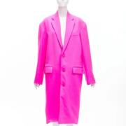 Pre-owned Wool outerwear Balenciaga Vintage , Pink , Dames