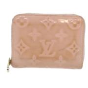 Pre-owned Leather wallets Louis Vuitton Vintage , Pink , Dames