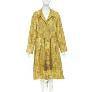 Pre-owned Silk outerwear Oscar De La Renta Pre-owned , Yellow , Dames