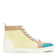 Pre-owned Suede sneakers Christian Louboutin Pre-owned , Beige , Dames