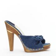 Pre-owned Denim heels Jimmy Choo Pre-owned , Blue , Dames