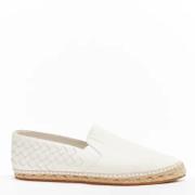 Pre-owned Leather espadrilles Bottega Veneta Vintage , White , Dames