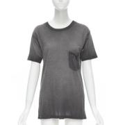 Pre-owned Cotton tops Saint Laurent Vintage , Gray , Dames