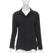 Pre-owned Silk tops Yohji Yamamoto Pre-owned , Black , Dames