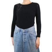 Pre-owned Wool tops Saint Laurent Vintage , Black , Dames