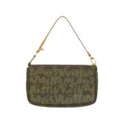 Pre-owned Canvas louis-vuitton-bags Louis Vuitton Vintage , Green , Da...