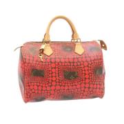 Pre-owned Leather handbags Louis Vuitton Vintage , Red , Dames