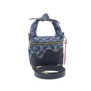 Pre-owned Canvas louis-vuitton-bags Louis Vuitton Vintage , Blue , Dam...