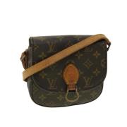 Tweedehands Bruin Canvas Saint Cloud Schoudertas Louis Vuitton Vintage...