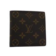 Pre-owned Canvas wallets Louis Vuitton Vintage , Brown , Heren