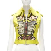 Pre-owned Leather outerwear Dolce & Gabbana Pre-owned , Yellow , Dames
