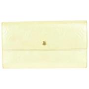 Tweedehands portemonnees Louis Vuitton Vintage , Beige , Dames