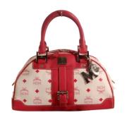 Handtassen voor het eigendom van canvas MCM Pre-owned , Red , Dames