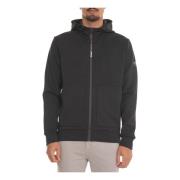 Hoodie met rits Ecoalf , Black , Heren