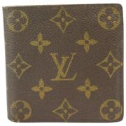 Vintage Leren Portemonnees Louis Vuitton Vintage , Brown , Dames