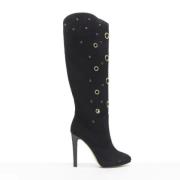 Pre-owned Suede boots Giuseppe Zanotti Pre-owned , Black , Dames