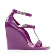 Pre-owned Rubber heels Louis Vuitton Vintage , Purple , Dames