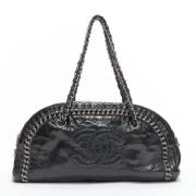 Pre-owned Leather handbags Chanel Vintage , Black , Dames