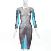 Pre-owned Fabric dresses Jean Paul Gaultier Pre-owned , Blue , Dames
