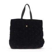 Pre-owned Velvet totes Versace Pre-owned , Black , Dames