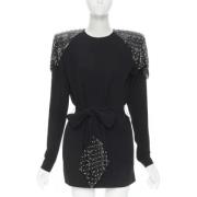 Pre-owned Acetate dresses Saint Laurent Vintage , Black , Dames