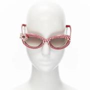 Pre-owned Plastic sunglasses Louis Vuitton Vintage , Red , Dames