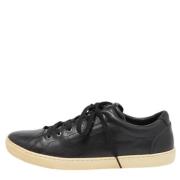 Pre-owned Leather sneakers Dolce & Gabbana Pre-owned , Black , Dames