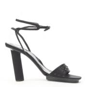 Pre-owned Silk heels Versace Pre-owned , Black , Dames