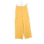 Pre-owned Viscose bottoms Jacquemus Pre-owned , Yellow , Dames