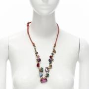 Pre-owned Leather necklaces Miu Miu Pre-owned , Red , Dames