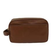Pre-owned Leather clutches Balenciaga Vintage , Brown , Dames