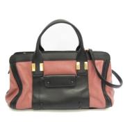 Pre-owned Leather handbags Chloé Pre-owned , Pink , Dames