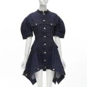 Pre-owned Denim dresses Alexander McQueen Pre-owned , Blue , Dames