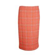 Pre-owned Polyester bottoms Dries van Noten Pre-owned , Orange , Dames