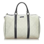 Pre-owned Coated canvas handbags Gucci Vintage , White , Dames