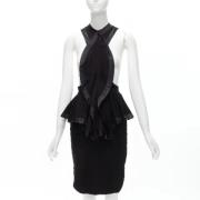 Pre-owned Satin dresses Givenchy Pre-owned , Black , Dames