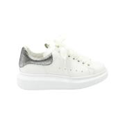 Pre-owned Leather sneakers Alexander McQueen Pre-owned , White , Dames