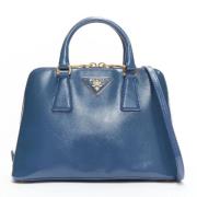 Pre-owned Leather prada-bags Prada Vintage , Blue , Dames