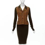 Pre-owned Cashmere dresses Chanel Vintage , Brown , Dames
