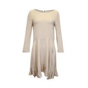 Pre-owned Polyester dresses Chloé Pre-owned , Beige , Dames