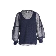 Pre-owned Polyester tops Chloé Pre-owned , Blue , Dames