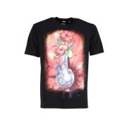 Airbrush Vase T-Shirt Dries Van Noten , Black , Dames