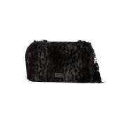 Pre-owned Fur shoulder-bags Moschino Pre-Owned , Black , Dames