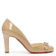 Pre-owned Leather heels Christian Louboutin Pre-owned , Beige , Dames