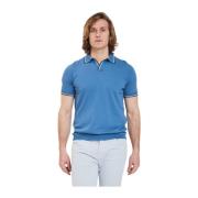 Heren Polo Tennisshirt Gran Sasso , Blue , Heren